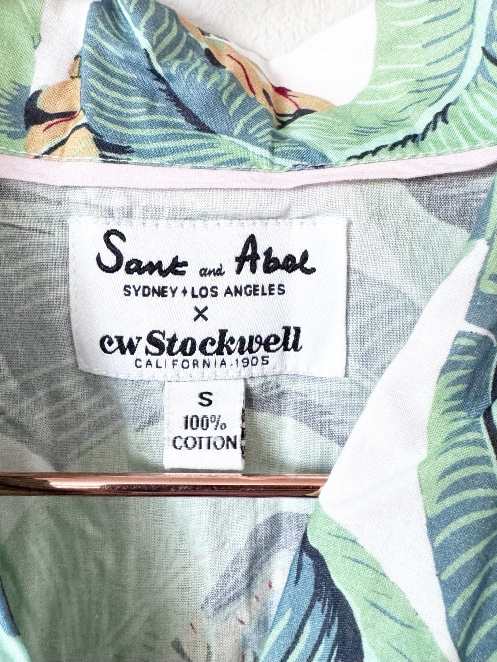 Sant and Abel Martinique Banana Leaf Long Sleeve Pajama Top - Picture 6 of 10